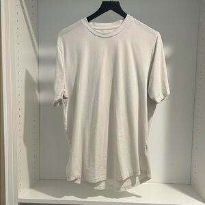 Classic Men's Crew Neck Short Sleeve Tee in Off-White